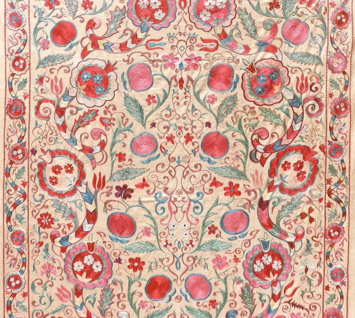 Uzbek Suzani Embroidery. Unique and Distinctive Handmade Suzani Embroidery