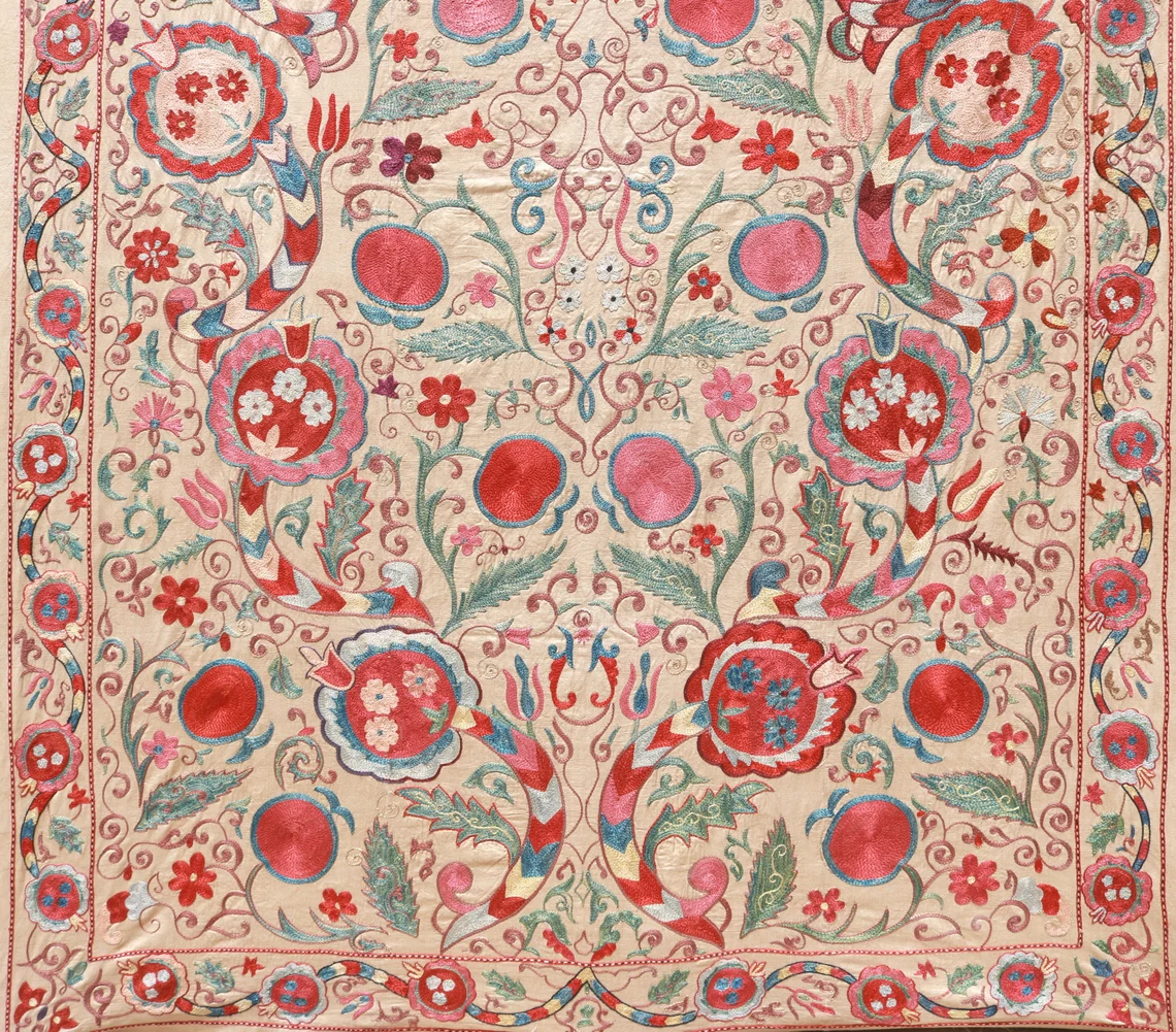 Uzbek Suzani Embroidery. Unique and Distinctive Handmade Suzani Embroidery