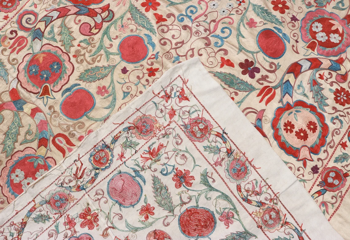 Uzbek Suzani Embroidery. Unique and Distinctive Handmade Suzani Embroidery