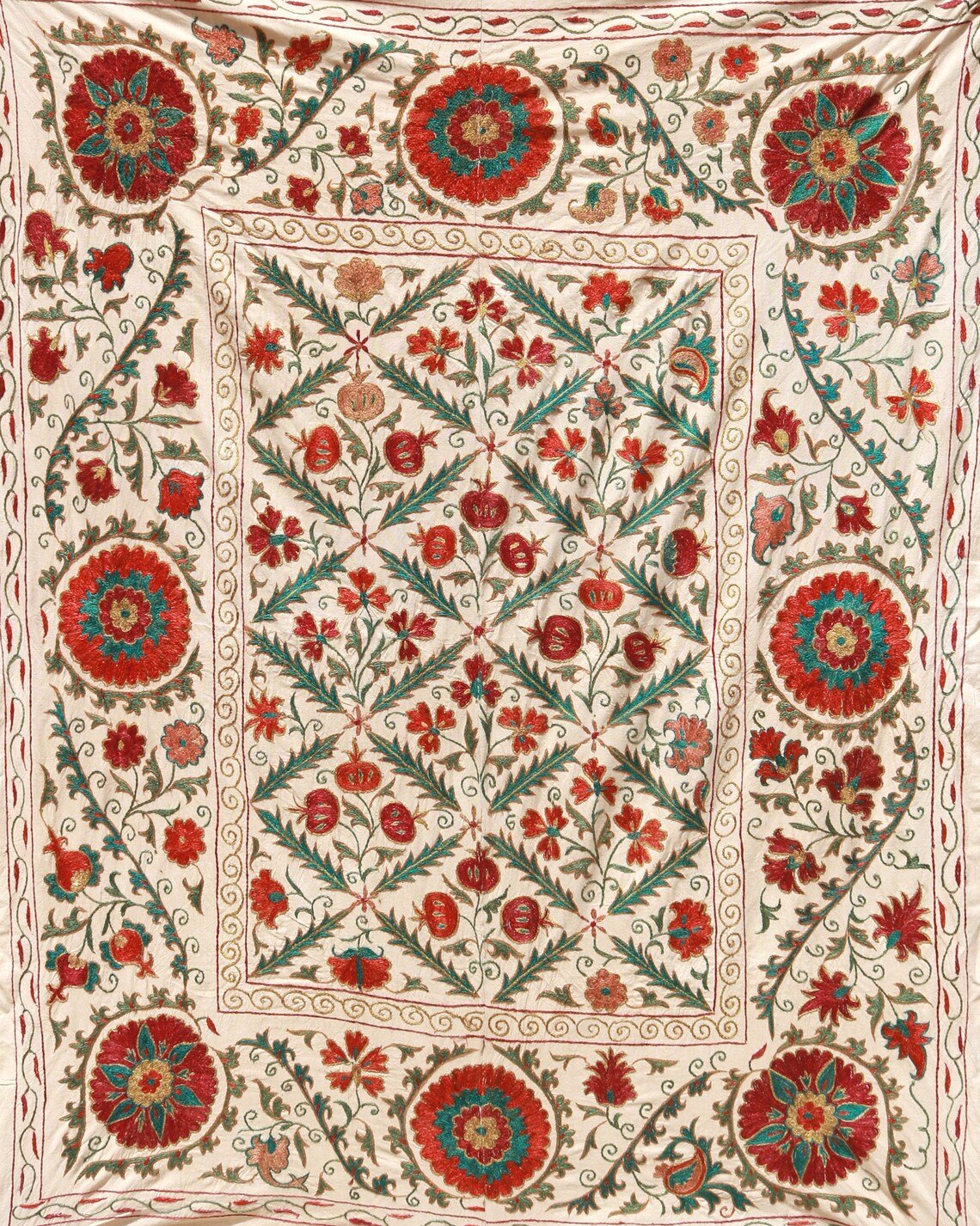 Silk Suzani Embroidery