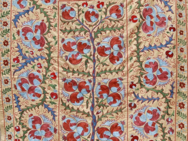 Silk Suzani Embroidery