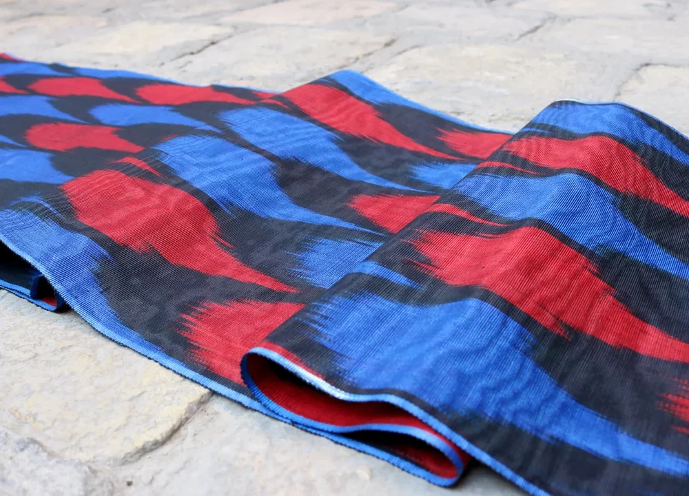 il_1140xN.2539543646_eawx Handwoven natural Uzbek ikat fabric