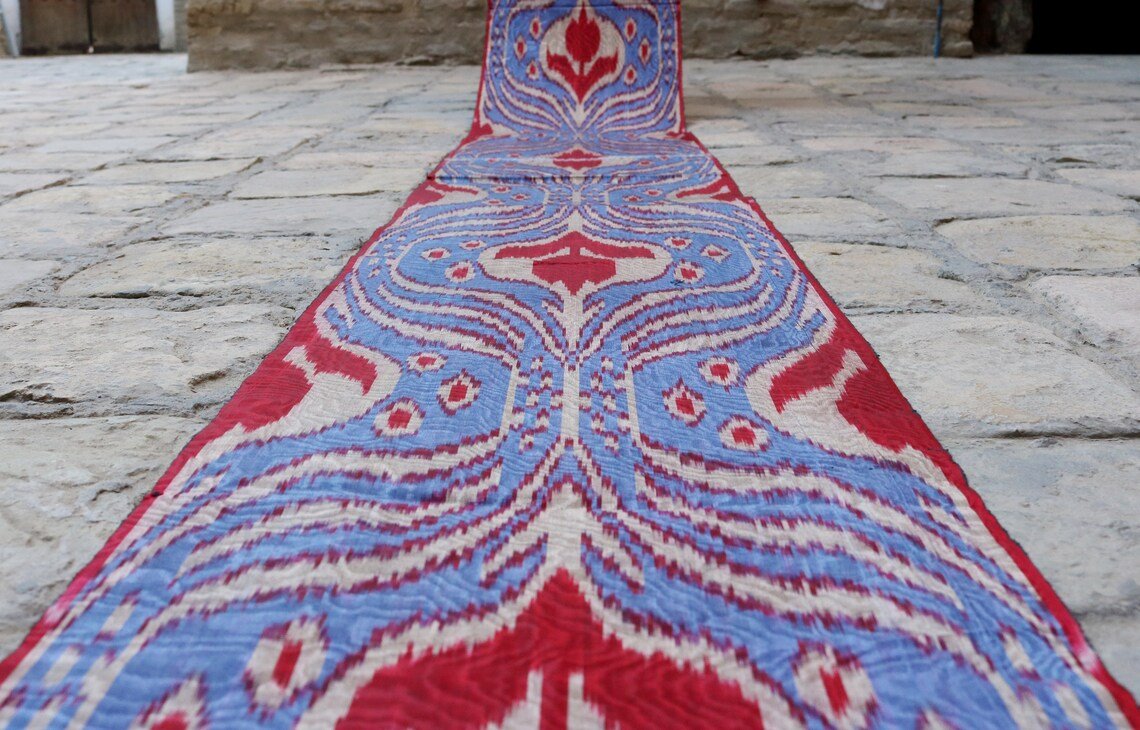 uzbek ikat fabric