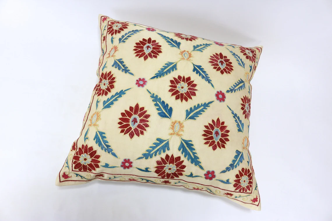 suzani pillowcase