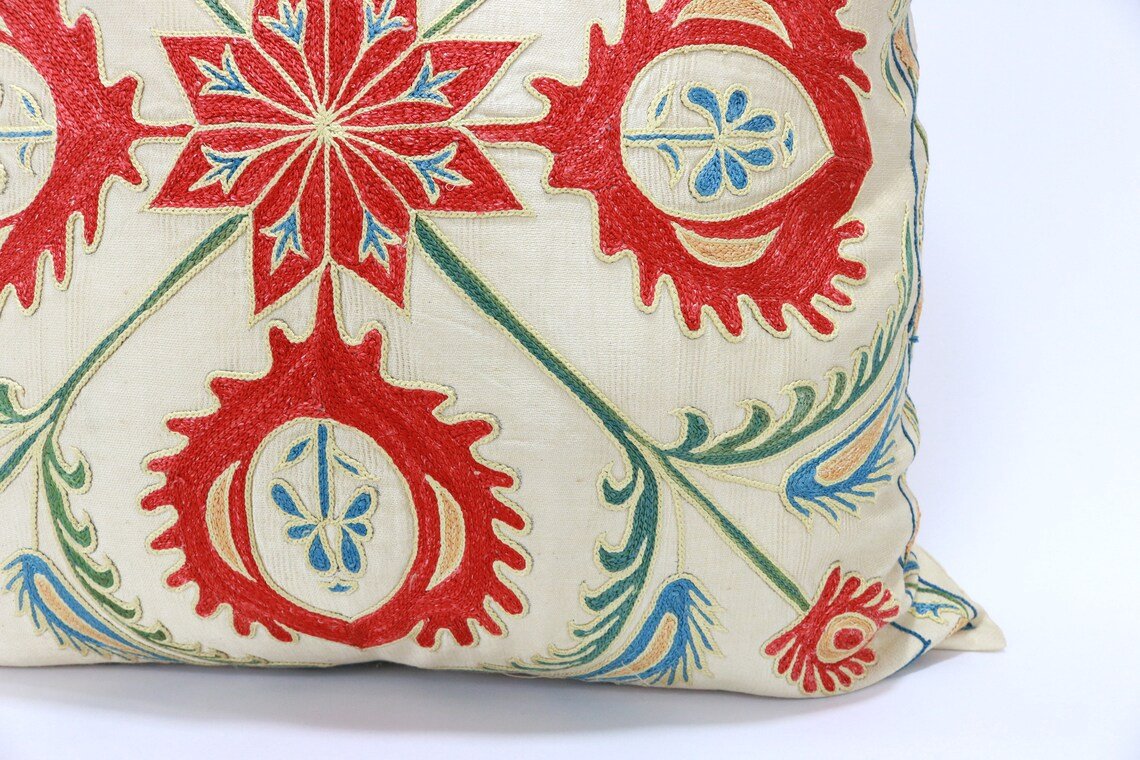 suzani pillowcase