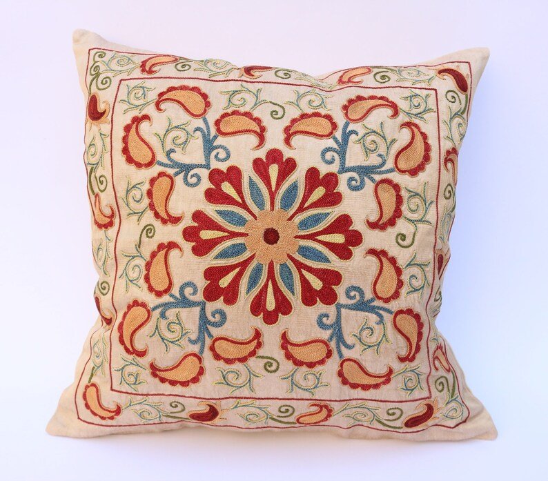 suzani pillowcase