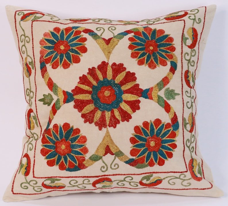 suzani pillowcase