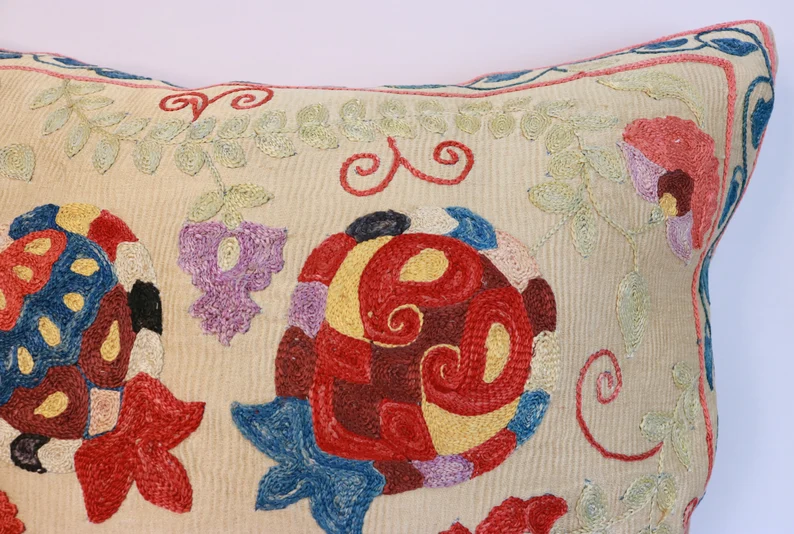 suzani pillowcase