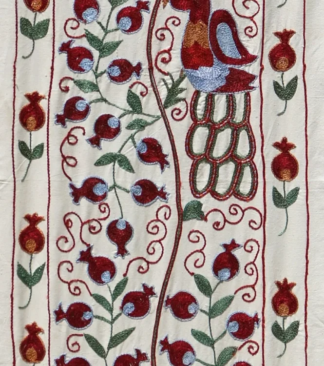 il_1140xN.3351057159_7eol Suzani Runner Uzbek Silk embroidery,Suzani Fabric Suzani Wall Hanging, Bedspread, Bed cover, Wall hanging, Wall Decor fabric, Tablecloth
