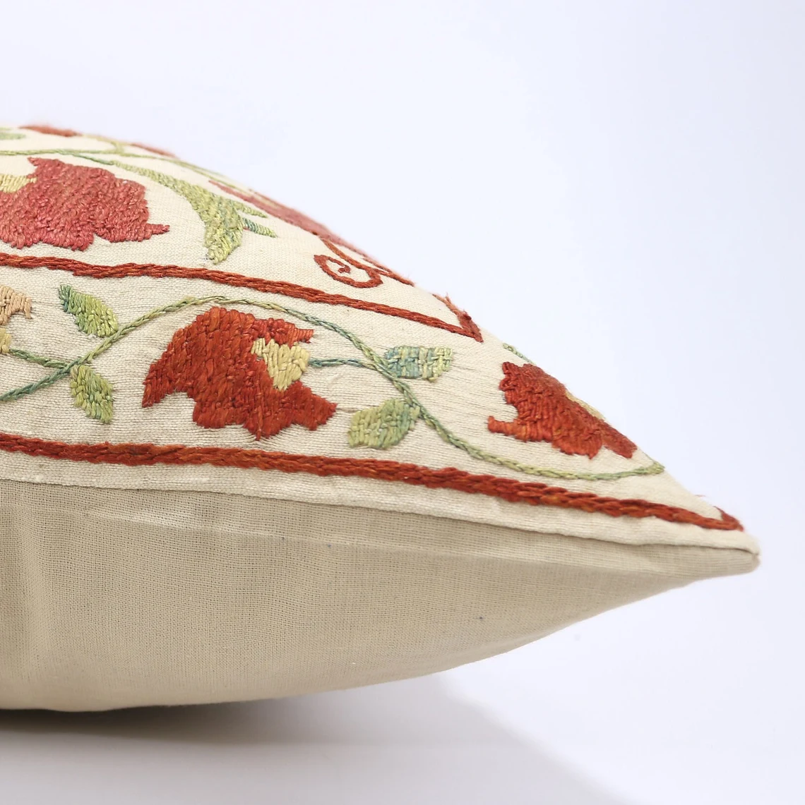 Suzani Pillow Uzbek Embroidery, Suzani Throw Pillow, Suzani Cushion Cover, Suzani Pillow Cover, Hand Embroidery Decorative Pillow-Pillowcase