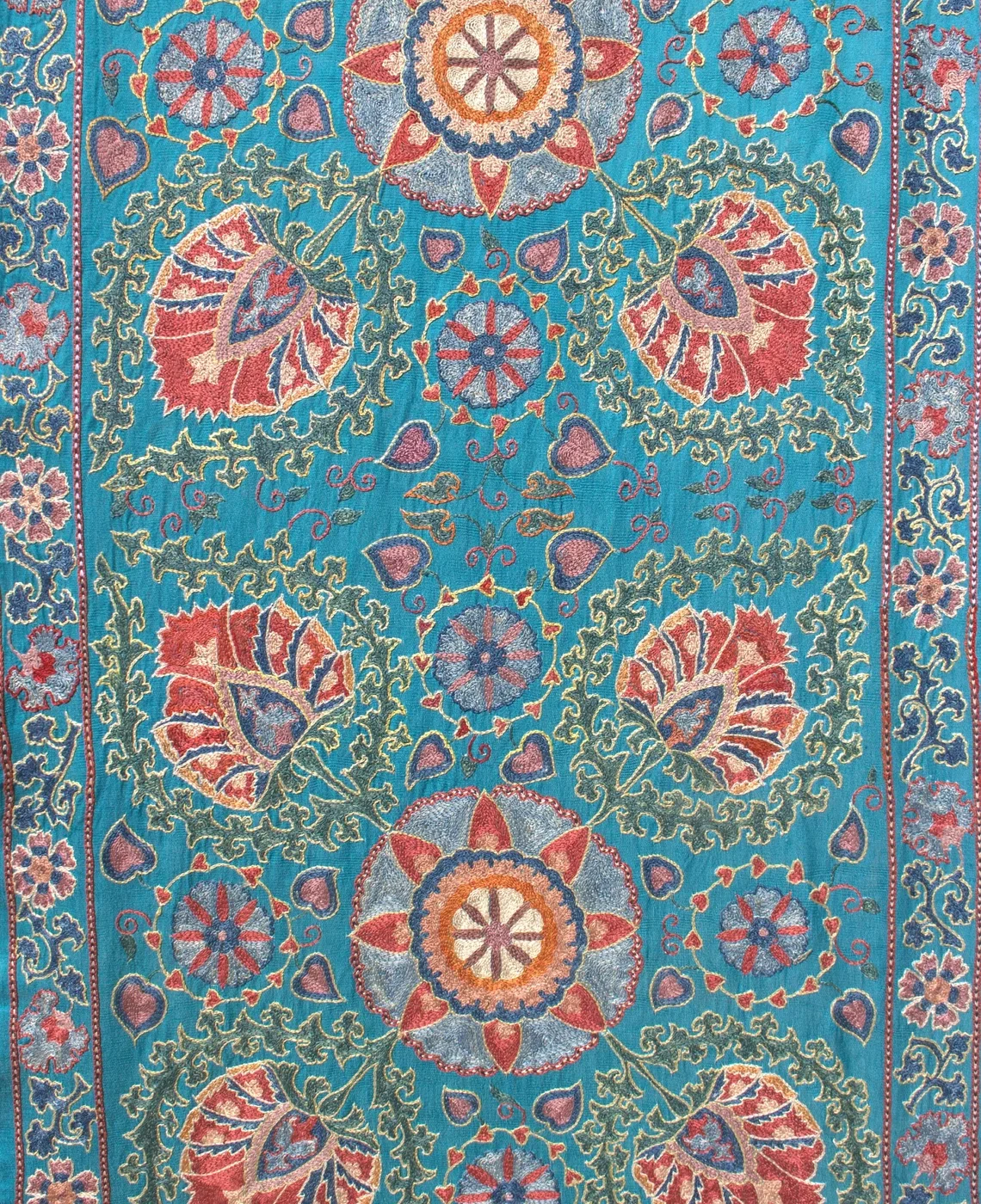il_1140xN.4391136197_okuk Suzani Runner Uzbek Silk embroidery,Suzani Fabric Suzani Wall Hanging, Bedspread, Bed cover, Wall hanging, Wall Decor fabric, Tablecloth