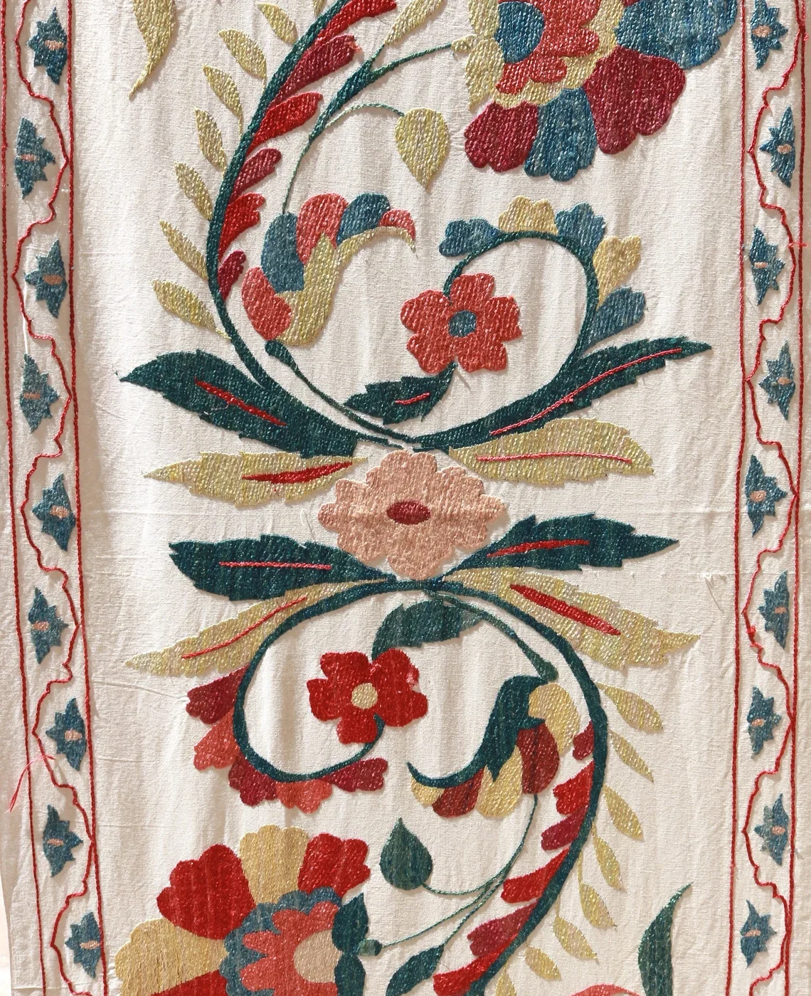 Silk Suzani Clasic Uzbek embroidery,Suzani Fabric Suzani Wall Hanging, Bedspread, Bed cover, Wall hanging, Wall Decor fabric, Tablecloth
