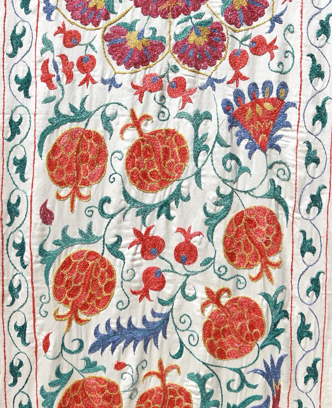 il_1140xN.5350508068_bykb Suzani Runner Uzbek Silk embroidery,Suzani Fabric Suzani Wall Hanging, Bedspread, Bed cover, Wall hanging, Wall Decor fabric, Tablecloth
