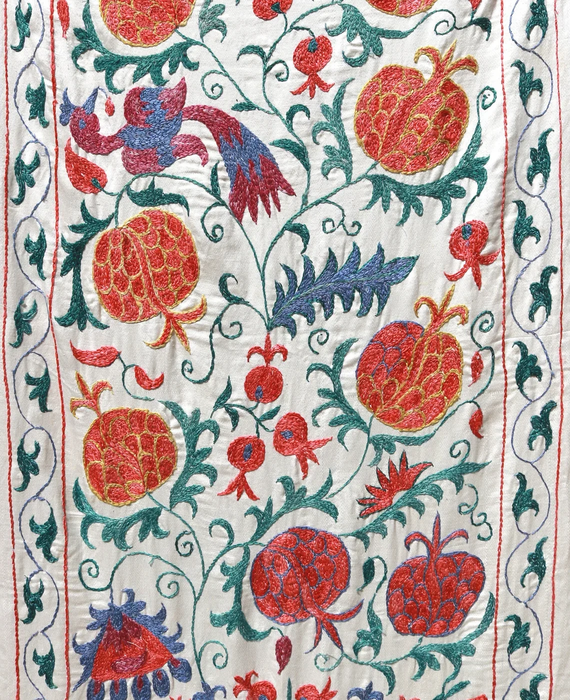il_1140xN.5398680329_38xn Suzani Runner Uzbek Silk embroidery,Suzani Fabric Suzani Wall Hanging, Bedspread, Bed cover, Wall hanging, Wall Decor fabric, Tablecloth