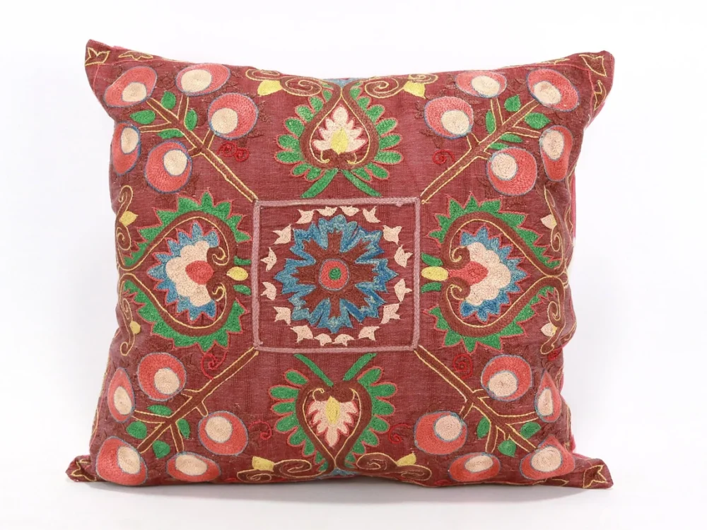 il_1140xN.5500602842_mby7 Suzani Pillow Uzbek hand embroidery Suzani Throw Pillow, Suzani Cushion Cover Suzani Pillow Cover Hand Embroidery Pillow Best Sale