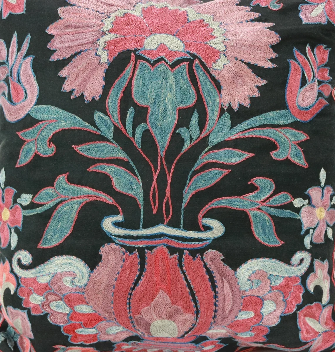 Suzani Pillow Uzbek hand embroidery Suzani Throw Pillow, Suzani Cushion Cover Suzani Pillow Cover Hand Embroidery Pillow Best Sale