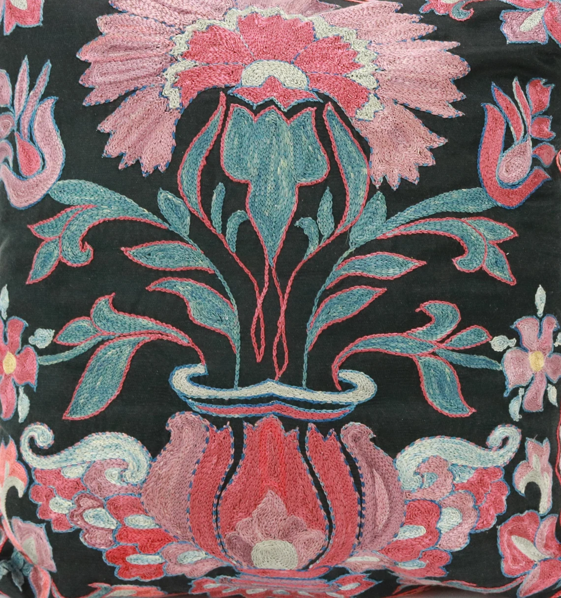 Suzani Pillow Uzbek hand embroidery Suzani Throw Pillow, Suzani Cushion Cover Suzani Pillow Cover Hand Embroidery Pillow Best Sale