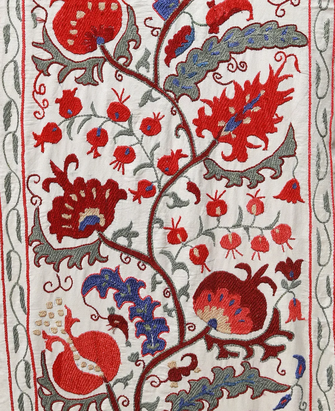 il_1140xN.5545091180_dvan Suzani Runner Uzbek Silk embroidery,Suzani Fabric Suzani Wall Hanging, Bedspread, Bed cover, Wall hanging, Wall Decor fabric, Tablecloth