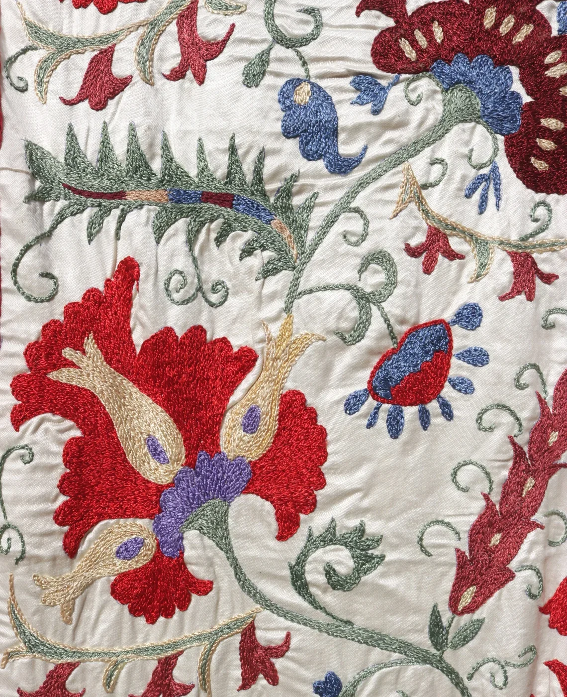 il_1140xN.5698363230_g5on Suzani Runner Uzbek Silk embroidery,Suzani Fabric Suzani Wall Hanging, Bedspread, Bed cover, Wall hanging, Wall Decor fabric, Tablecloth