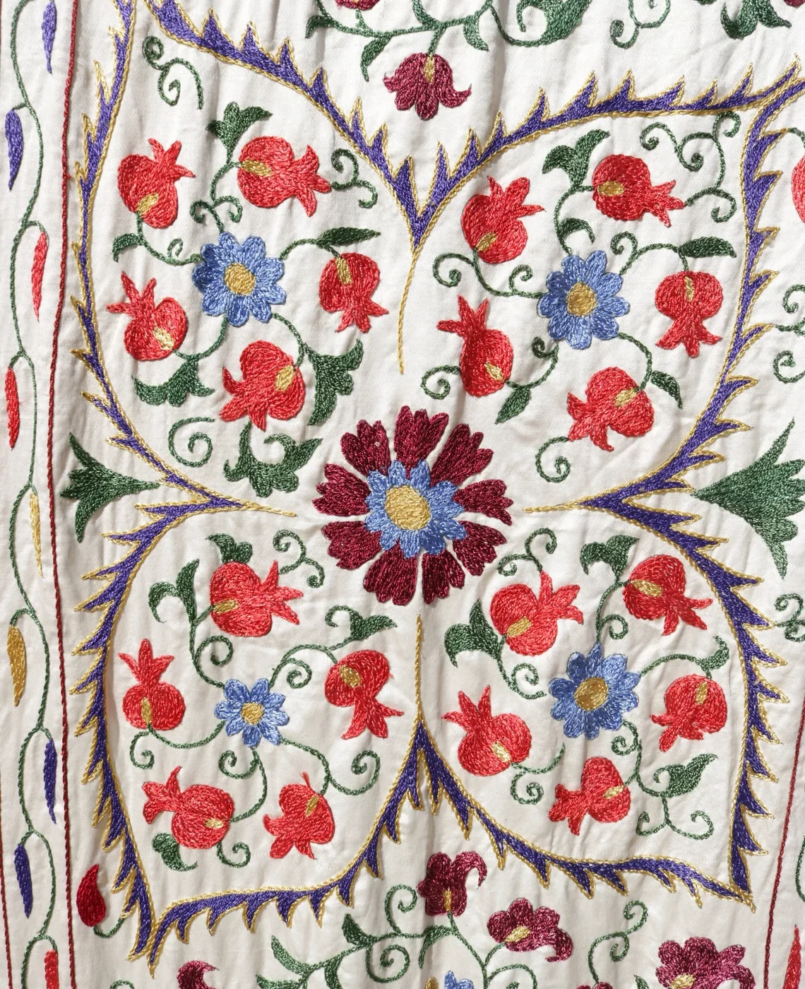 il_1140xN.5698368078_5kmr Suzani Runner Uzbek Silk embroidery,Suzani Fabric Suzani Wall Hanging, Bedspread, Bed cover, Wall hanging, Wall Decor fabric, Tablecloth