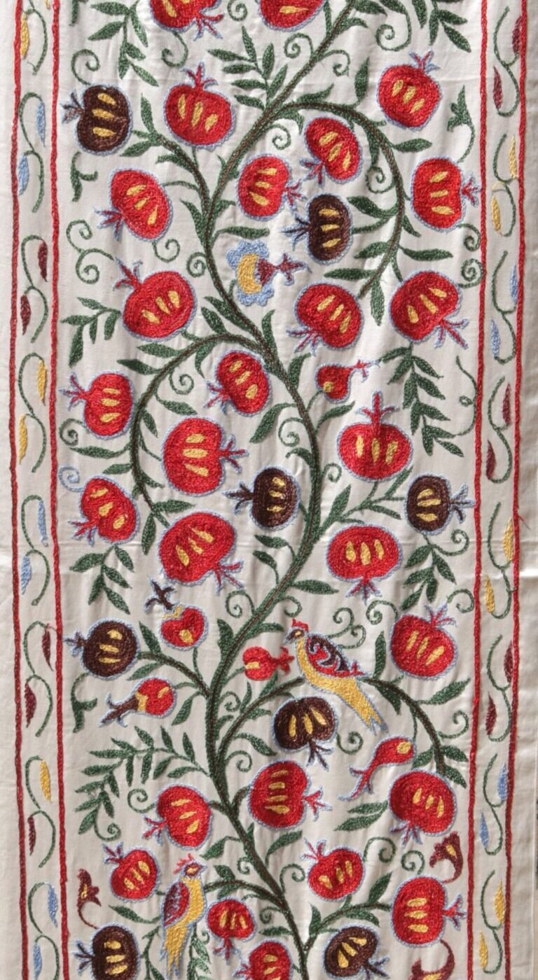 il_1140xN.5865460228_6zv4 Silk Suzani Clasic Uzbek embroidery,Suzani Fabric Suzani Wall Hanging, Bedspread, Bed cover, Wall hanging, Wall Decor fabric, Tablecloth