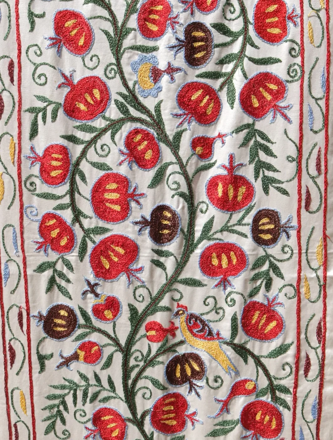 il_1140xN.5913552019_dau7 Silk Suzani Clasic Uzbek embroidery,Suzani Fabric Suzani Wall Hanging, Bedspread, Bed cover, Wall hanging, Wall Decor fabric, Tablecloth