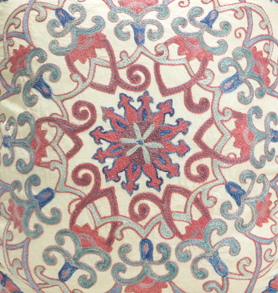 Suzani Pillow Uzbek Embroidery, Suzani Throw Pillow, Suzani Cushion Cover, Suzani Pillow Cover, Hand Embroidery Decorative Pillow-Pillowcase