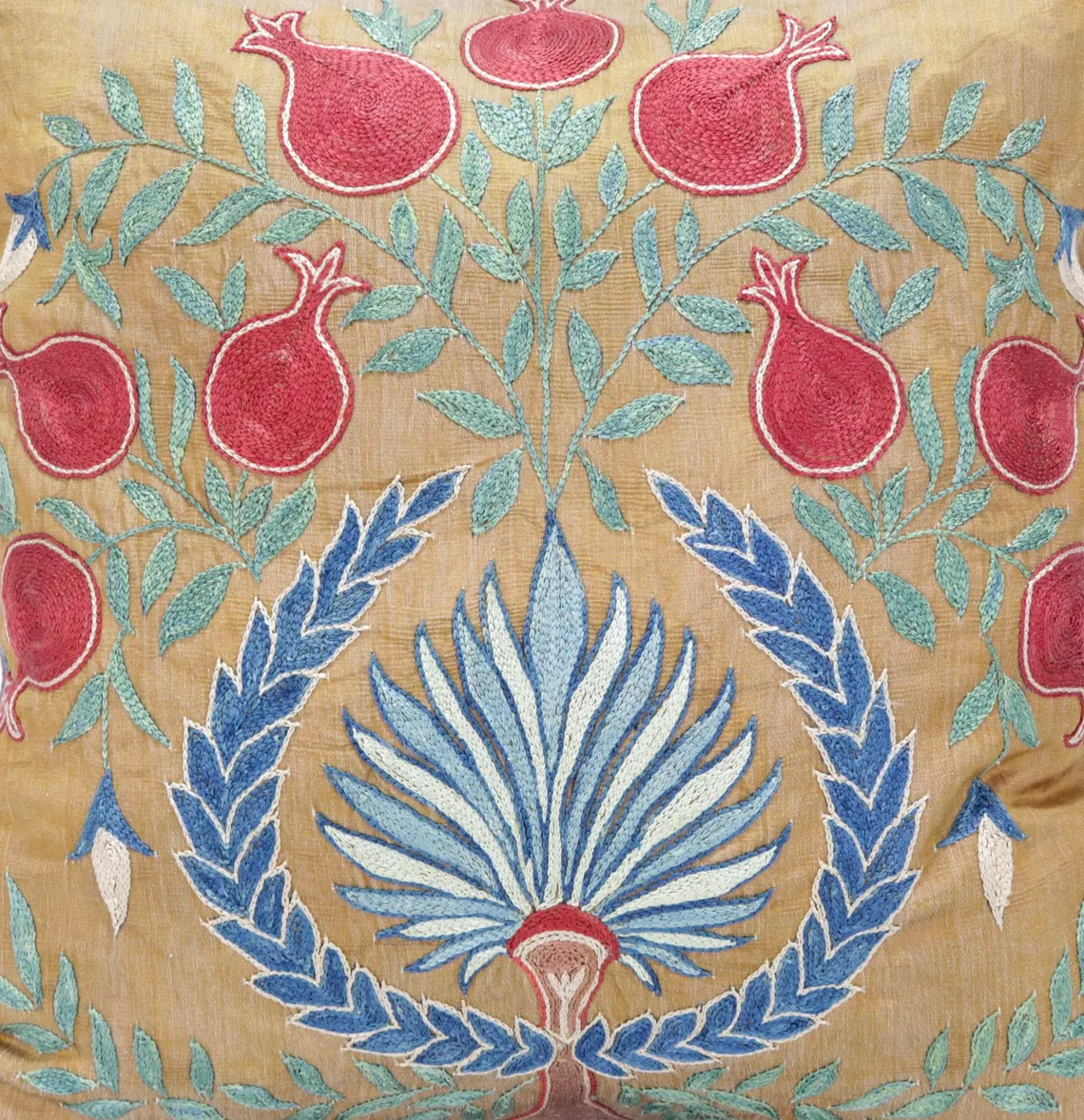 Suzani Pillow Uzbek Embroidery, Suzani Throw Pillow, Suzani Cushion Cover, Suzani Pillow Cover, Hand Embroidery Decorative Pillow-Pillowcase