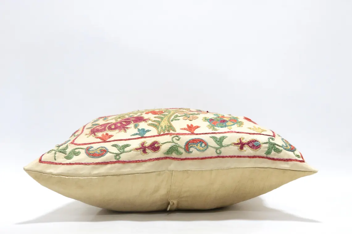 Suzani Pillow Uzbek Embroidery,Suzani 16 x 16 Throw Pillow, Suzani Cushion Cover,Suzani Pillow Cover,Hand Embroidery Suzani Pillow,Best Sale