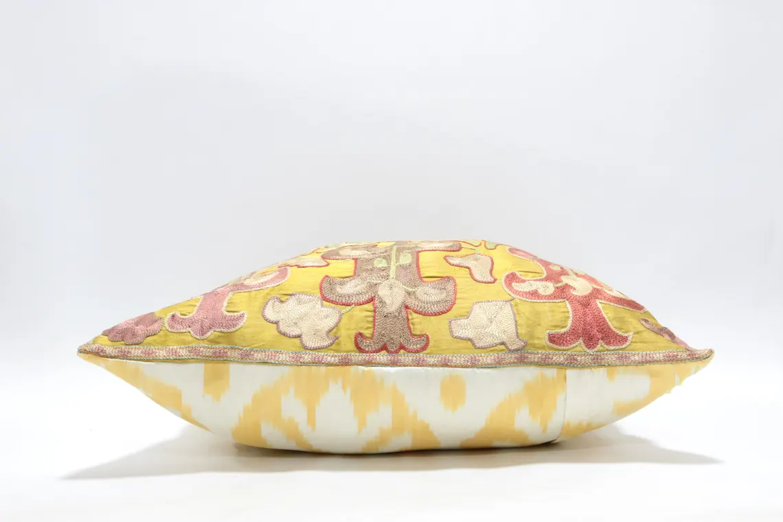 Suzani Pillow Uzbek hand embroidery Suzani Throw Pillow, Suzani Cushion Cover Suzani Pillow Cover Hand Embroidery Pillow Best Sale