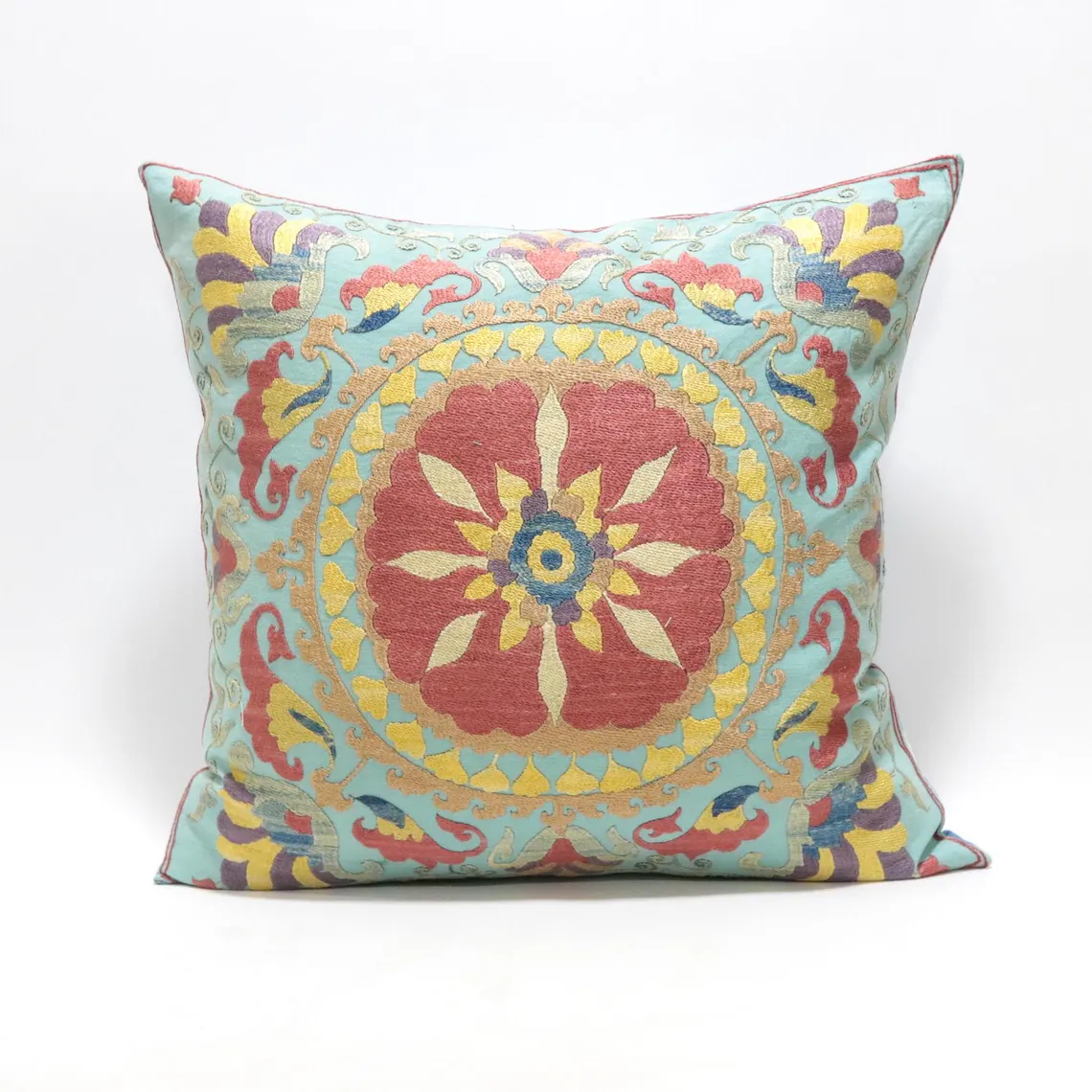 Suzani Pillow Uzbek hand embroidery Suzani Throw Pillow, Suzani Cushion Cover Suzani Pillow Cover Hand Embroidery Pillow Best Sale