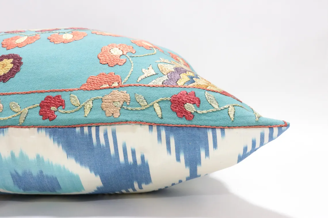Suzani Pillow Uzbek hand embroidery Suzani Throw Pillow, Suzani Cushion Cover Suzani Pillow Cover Hand Embroidery Pillow Best Sale