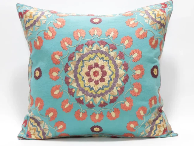 Suzani Pillow Uzbek hand embroidery Suzani Throw Pillow, Suzani Cushion Cover Suzani Pillow Cover Hand Embroidery Pillow Best Sale
