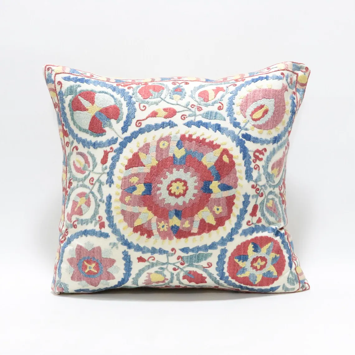 Suzani Pillow Uzbek hand embroidery Suzani Throw Pillow, Suzani Cushion Cover Suzani Pillow Cover Hand Embroidery Pillow Best Sale