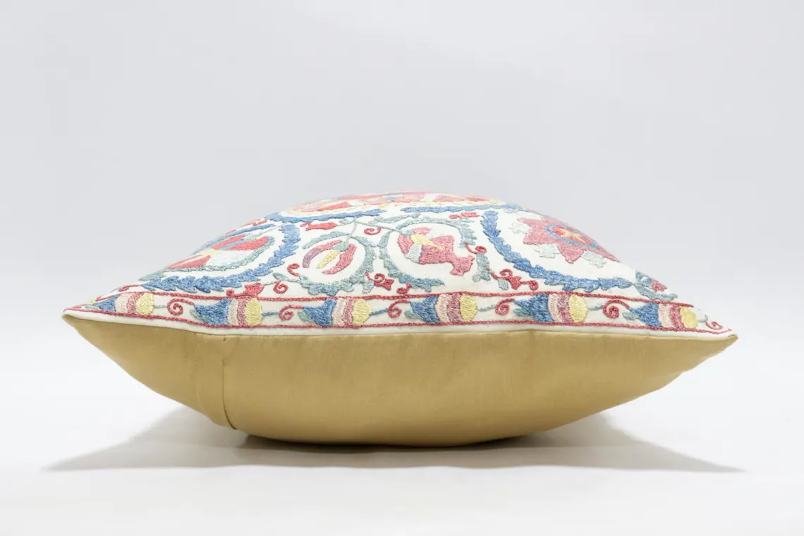 Suzani Pillow Uzbek hand embroidery Suzani Throw Pillow, Suzani Cushion Cover Suzani Pillow Cover Hand Embroidery Pillow Best Sale