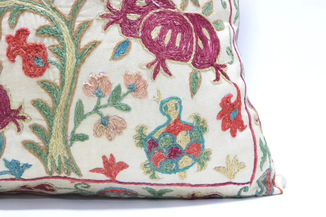 Suzani Pillow Uzbek Embroidery,Suzani 16 x 16 Throw Pillow, Suzani Cushion Cover,Suzani Pillow Cover,Hand Embroidery Suzani Pillow,Best Sale