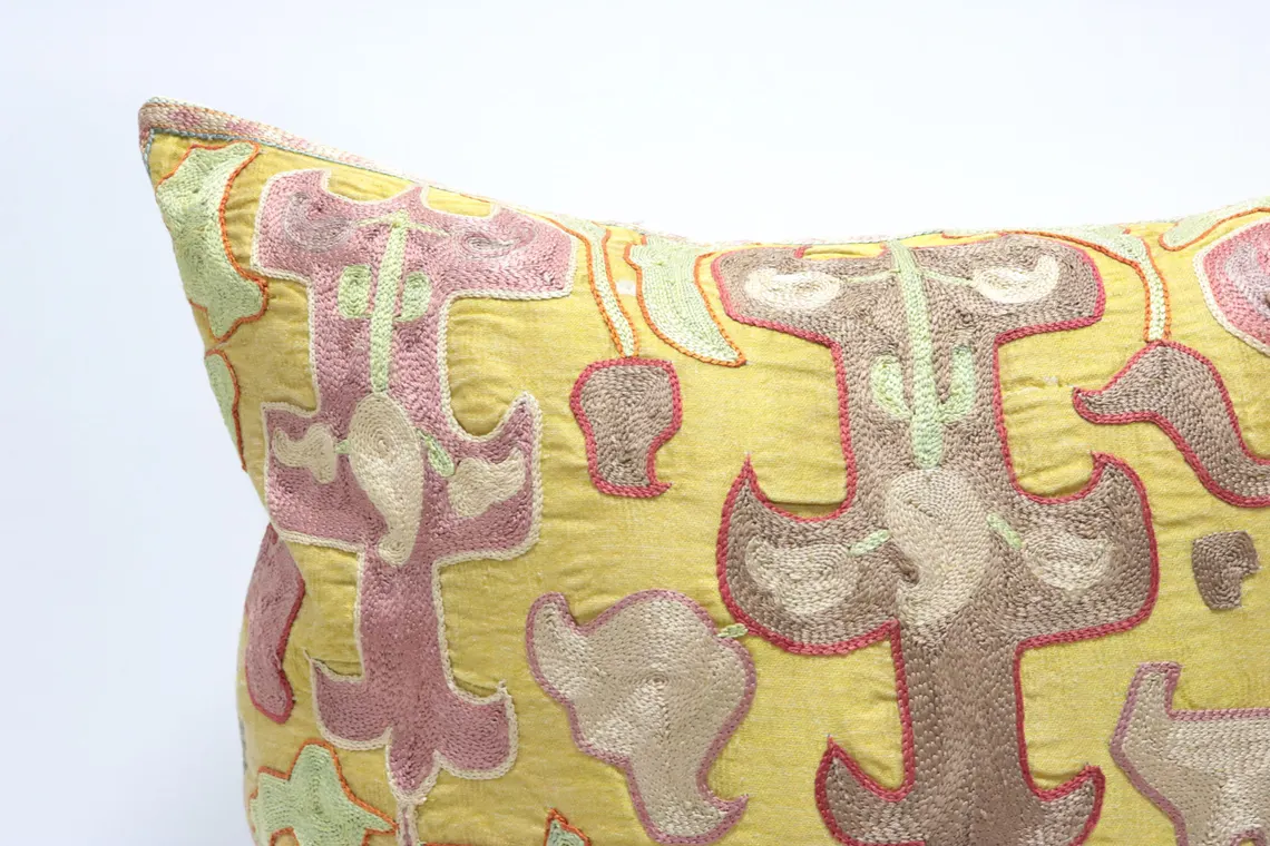 Suzani Pillow Uzbek hand embroidery Suzani Throw Pillow, Suzani Cushion Cover Suzani Pillow Cover Hand Embroidery Pillow Best Sale