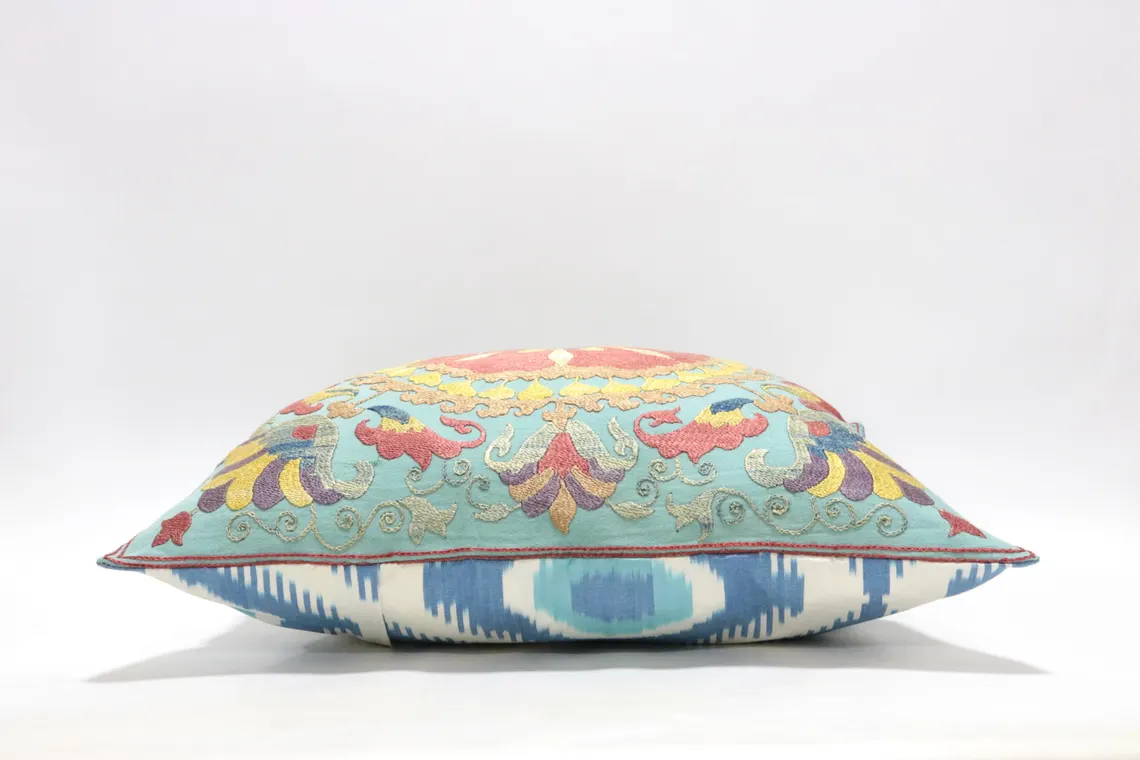 Suzani Pillow Uzbek hand embroidery Suzani Throw Pillow, Suzani Cushion Cover Suzani Pillow Cover Hand Embroidery Pillow Best Sale