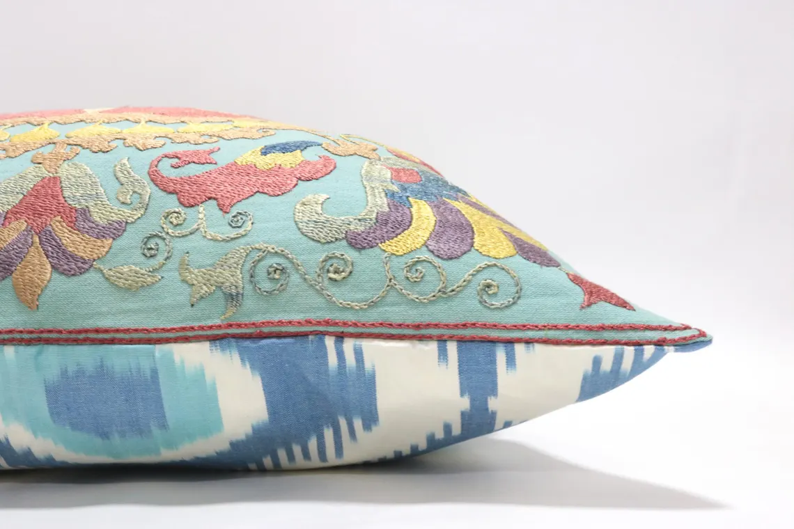 Suzani Pillow Uzbek hand embroidery Suzani Throw Pillow, Suzani Cushion Cover Suzani Pillow Cover Hand Embroidery Pillow Best Sale