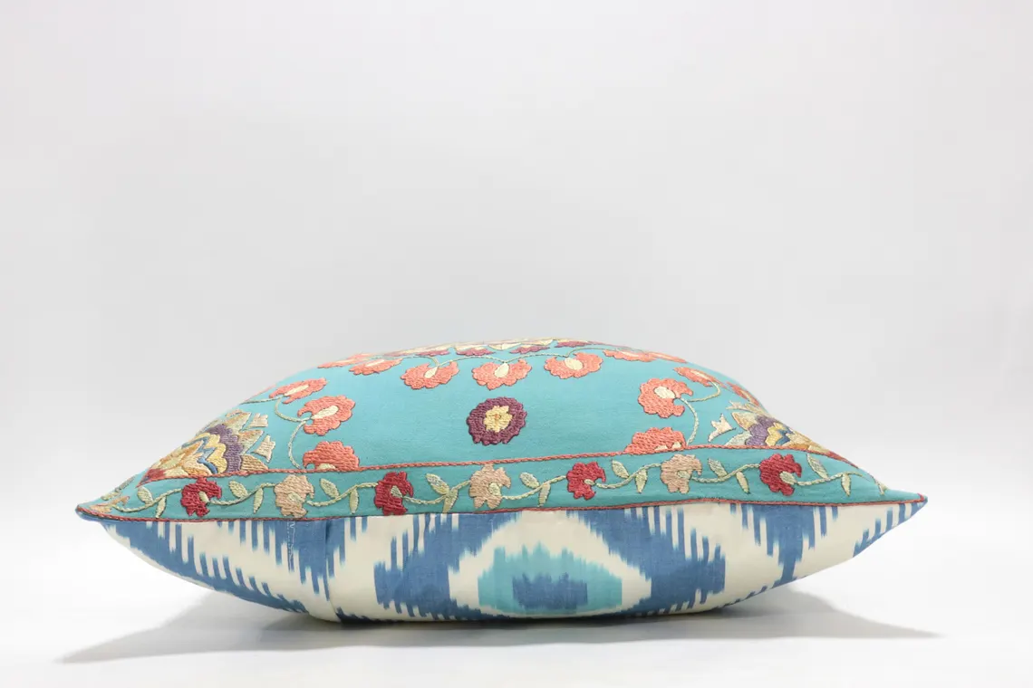 Suzani Pillow Uzbek hand embroidery Suzani Throw Pillow, Suzani Cushion Cover Suzani Pillow Cover Hand Embroidery Pillow Best Sale