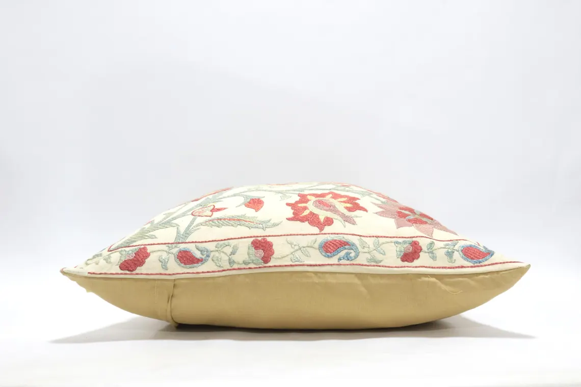 Suzani Pillow Uzbek hand embroidery Suzani Throw Pillow, Suzani Cushion Cover Suzani Pillow Cover Hand Embroidery Pillow Best Sale