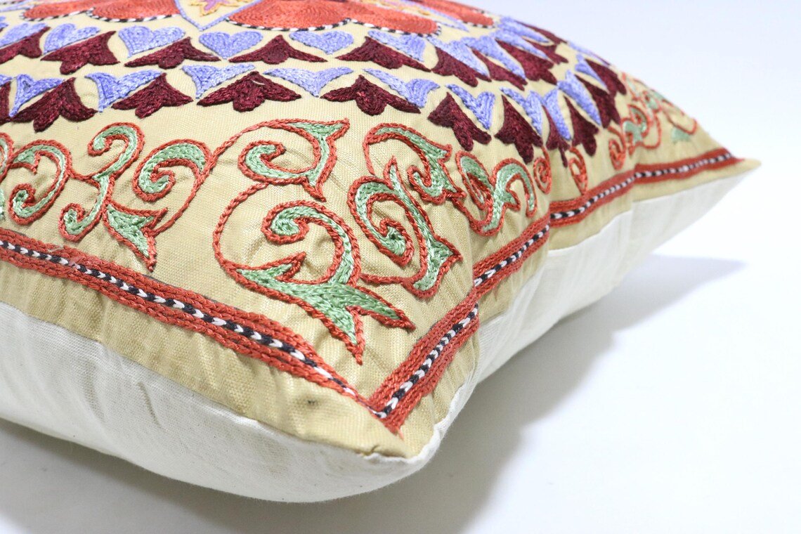 il_1140xN.6531201167_myak Suzani Pillow Uzbek Embroidery,Suzani Throw Pillow, Suzani Cushion Cover,Suzani Pillow Cover,Hand Embroidery Suzani Pillow,Best Sale