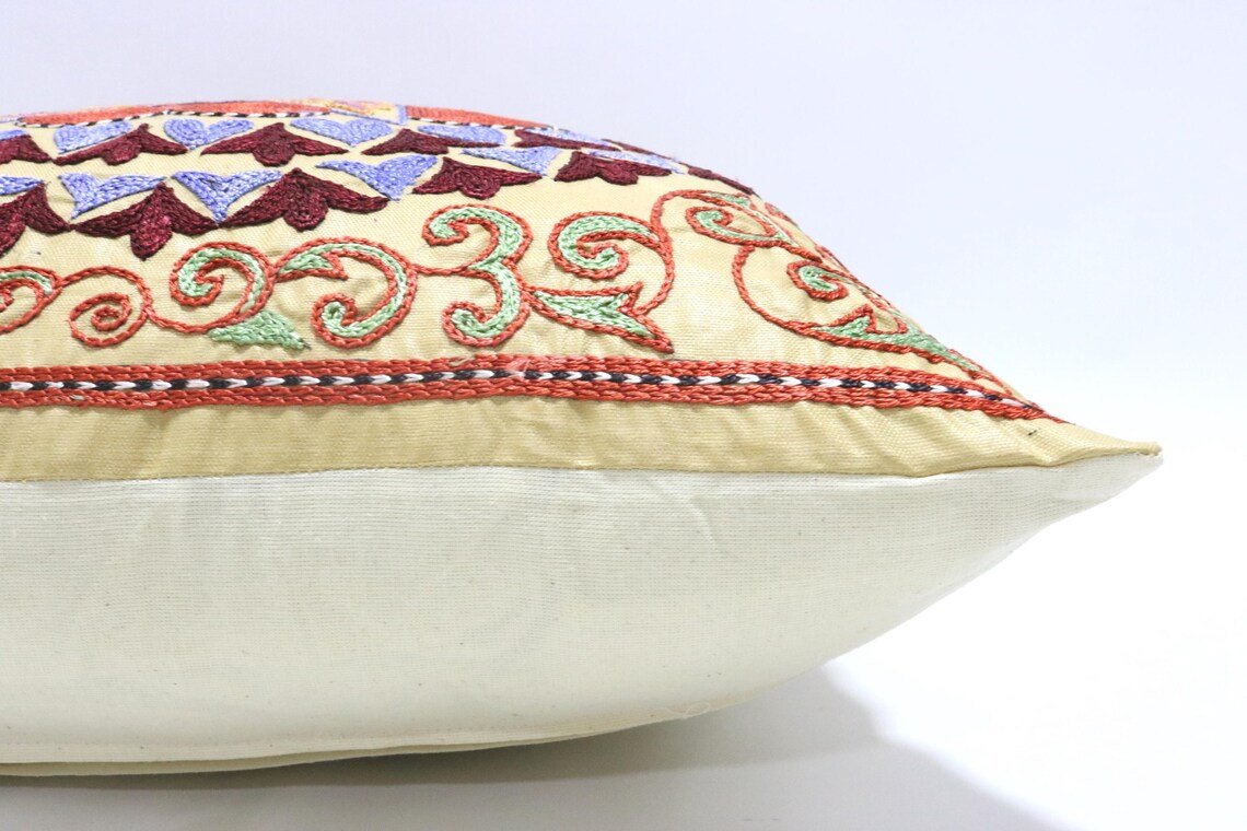il_1140xN.6531201573_98hu Suzani Pillow Uzbek Embroidery,Suzani Throw Pillow, Suzani Cushion Cover,Suzani Pillow Cover,Hand Embroidery Suzani Pillow,Best Sale
