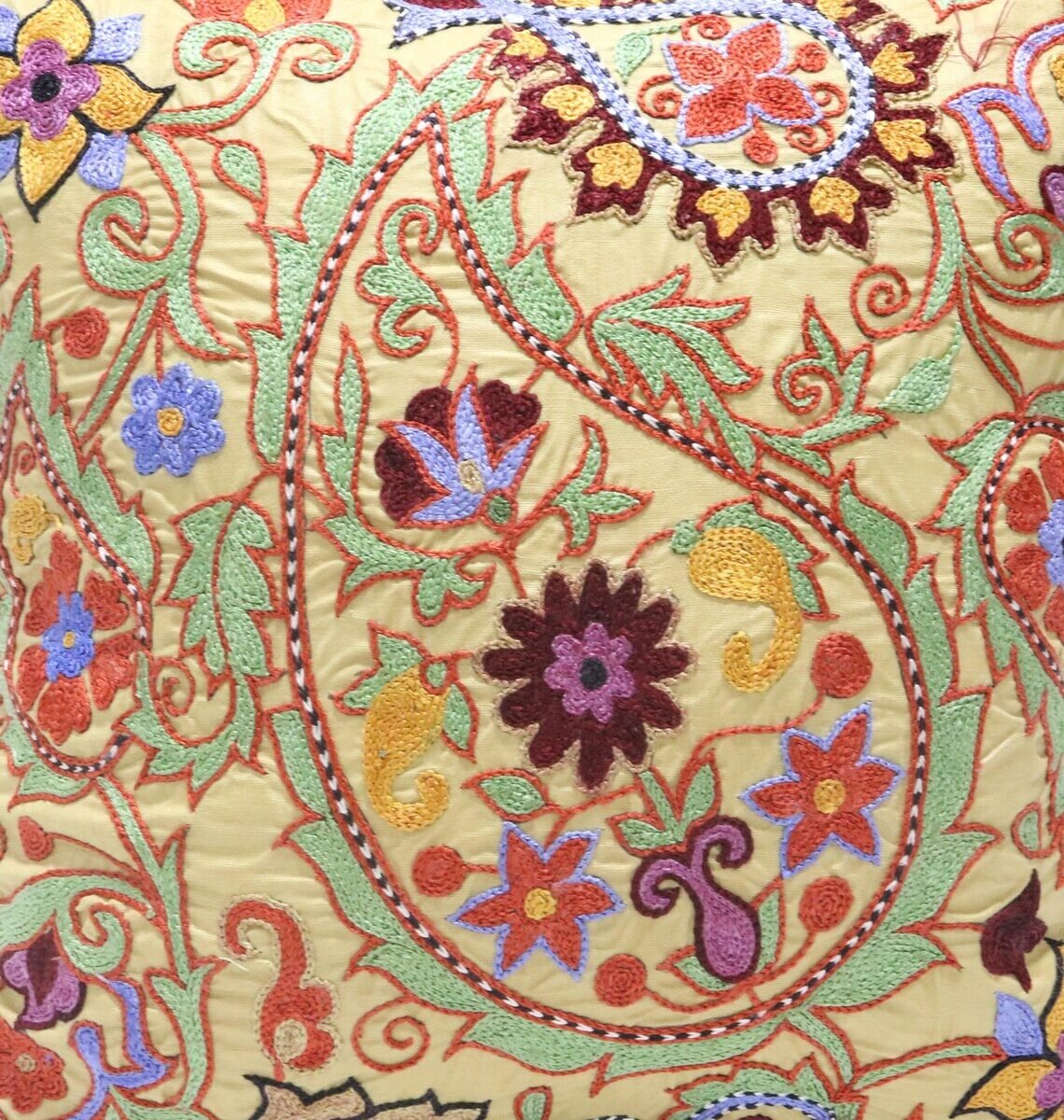 Suzani Pillow Uzbek Embroidery,Suzani Throw Pillow, Suzani Cushion Cover,Suzani Pillow Cover,Hand Embroidery Suzani Pillow,Best Sale