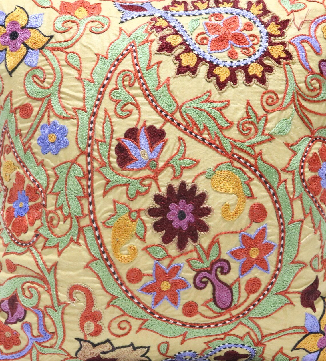 Suzani Pillow Uzbek Embroidery,Suzani Throw Pillow, Suzani Cushion Cover,Suzani Pillow Cover,Hand Embroidery Suzani Pillow,Best Sale