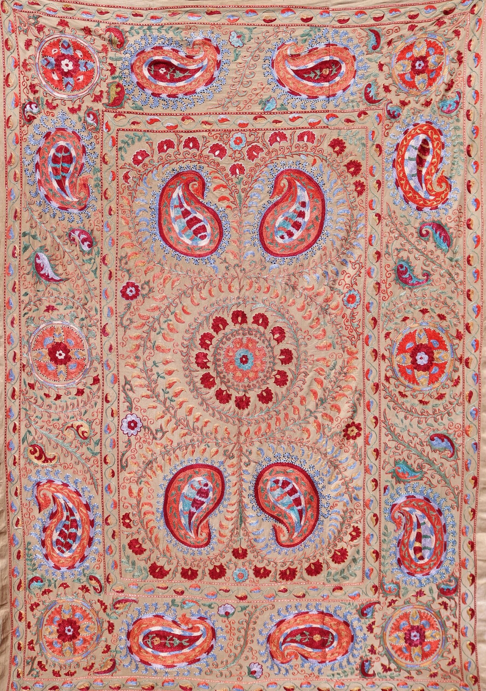 il_fullxfull.3660963510_sfss Silk Suzani Clasic Uzbek embroidery,Suzani Fabric Suzani Wall Hanging, Bedspread, Bed cover, Wall hanging, Wall Decor fabric, Tablecloth