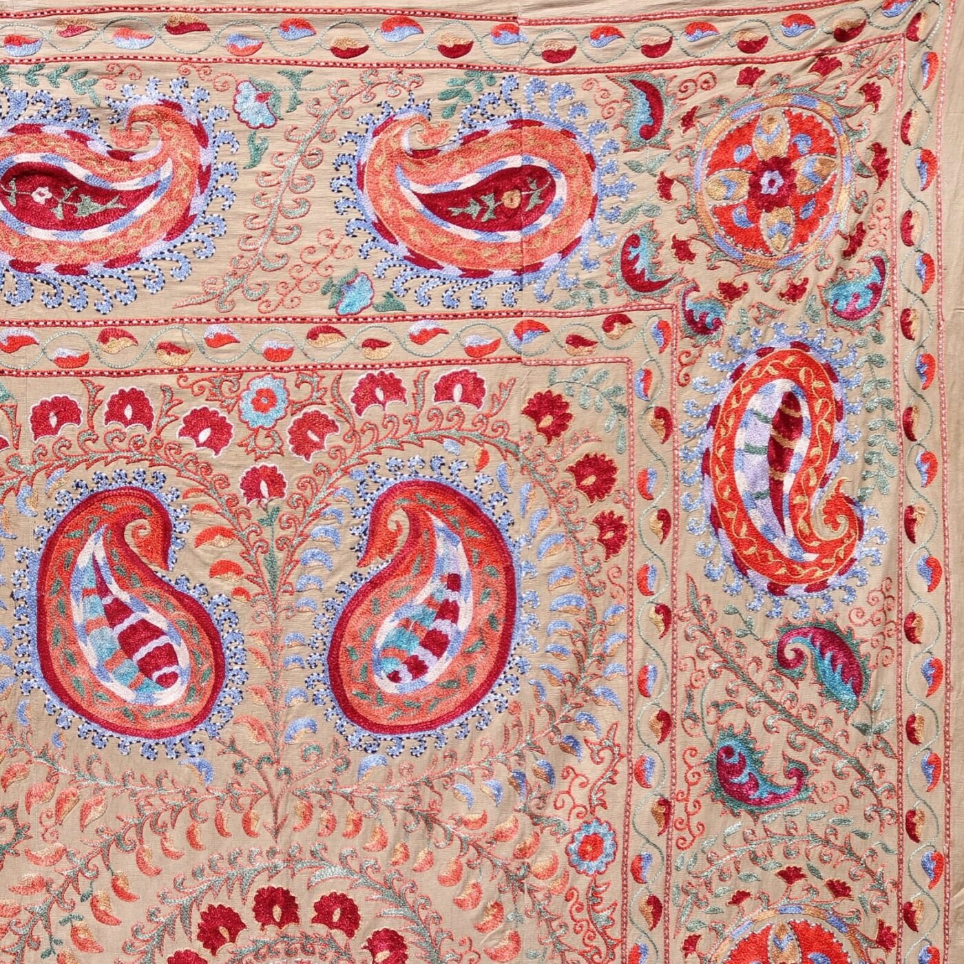 il_fullxfull.3708590281_peu1 Silk Suzani Clasic Uzbek embroidery,Suzani Fabric Suzani Wall Hanging, Bedspread, Bed cover, Wall hanging, Wall Decor fabric, Tablecloth