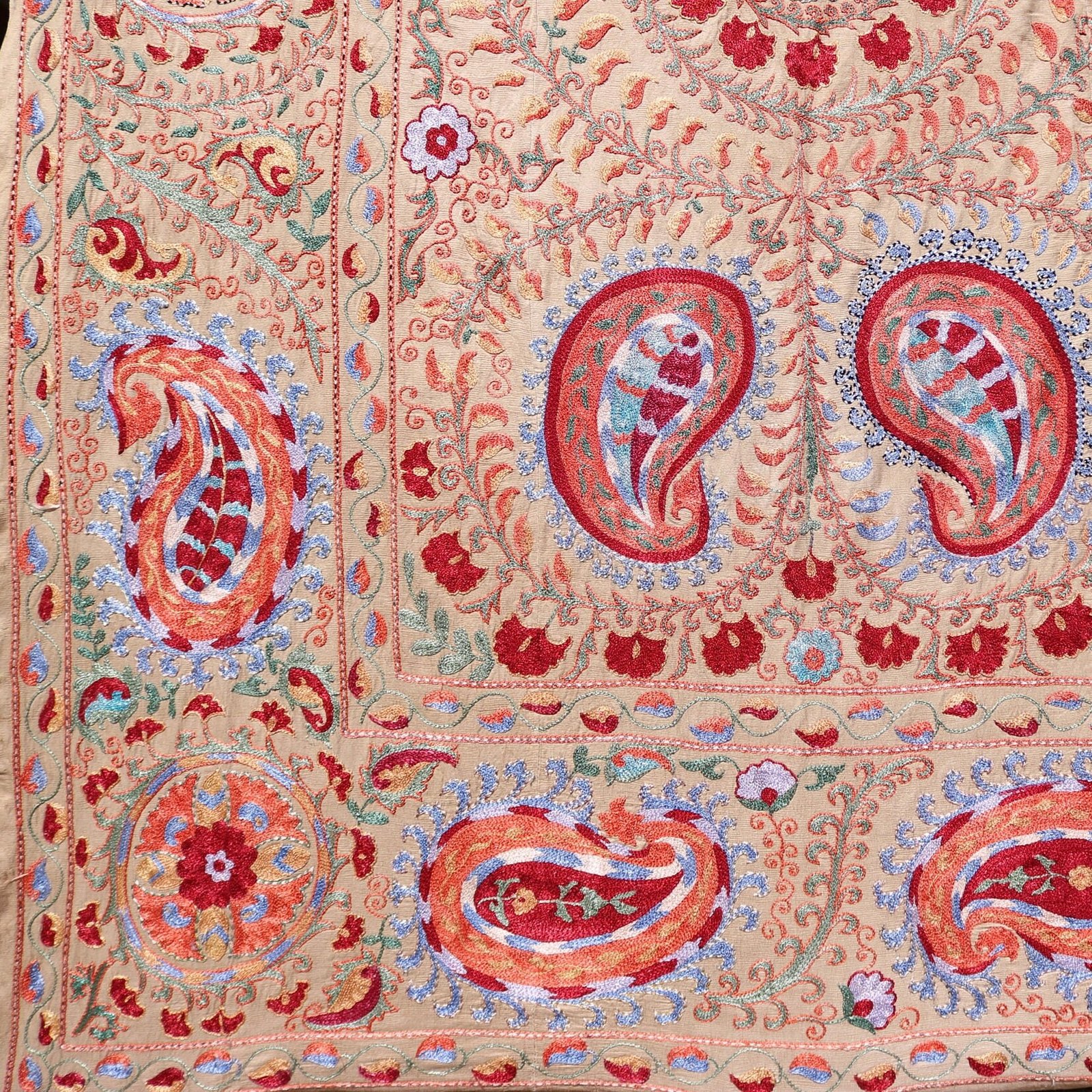 il_fullxfull.3708591125_n7da Silk Suzani Clasic Uzbek embroidery,Suzani Fabric Suzani Wall Hanging, Bedspread, Bed cover, Wall hanging, Wall Decor fabric, Tablecloth