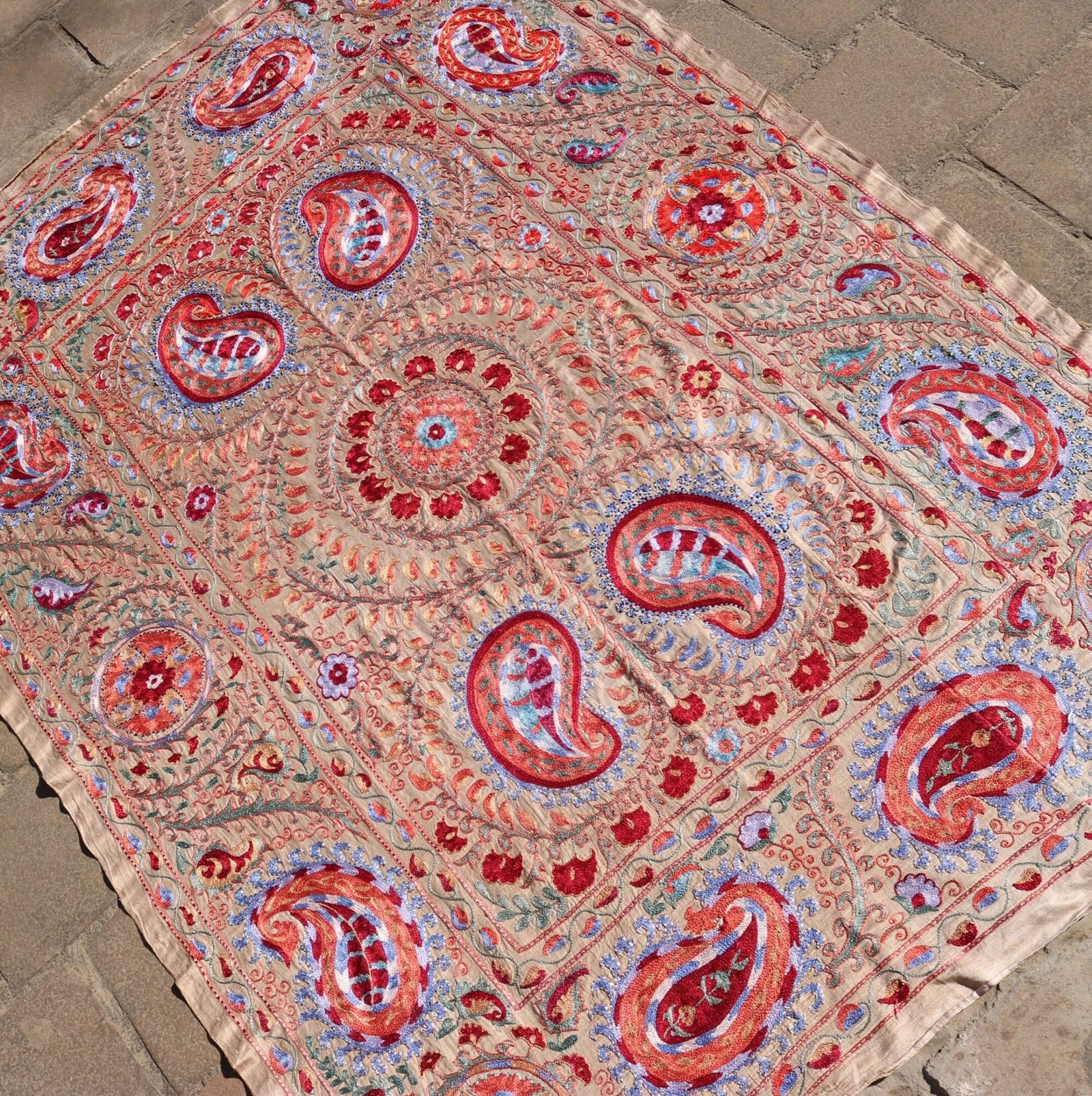 il_fullxfull.3708594039_8o1q Silk Suzani Clasic Uzbek embroidery,Suzani Fabric Suzani Wall Hanging, Bedspread, Bed cover, Wall hanging, Wall Decor fabric, Tablecloth