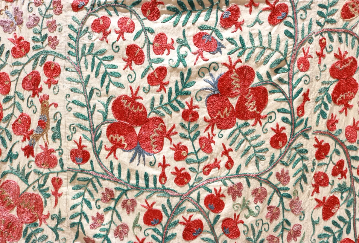 Suzani Uzbek handmade embroidery,Suzani Fabric Suzani Wall Hanging,  Bedspread, Bedcover, Wall hanging Decorative fabric, Suzani tablecloth.